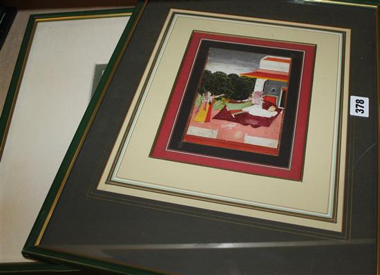 2 Indian gouaches